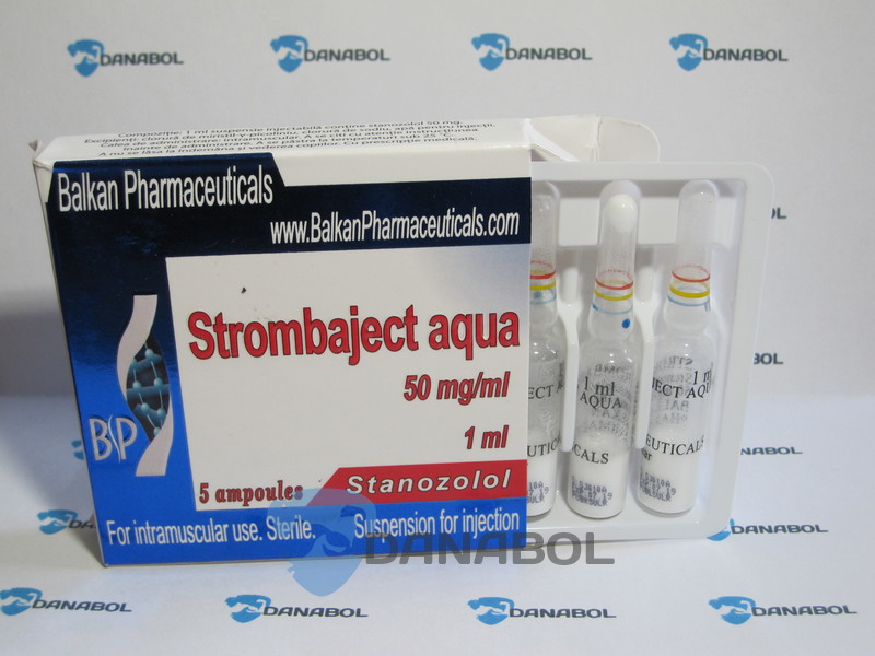 Винстрол Strombaject aqua (Balkan Pharmaceuticals stanozolol 50 mg 10 ампул, Молдова)